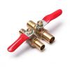 Полезный запорный обжимной резьбовой соединительный фитинг для труб, латунный шаровой кран, устройство управления