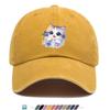 pc pcs BlueEyed Cat  Butterfly Flower Baseball Cap  Adjustable Snapback Hat Suitable for  Lightweight Breathable Unisex C
