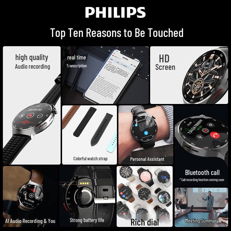 Philips R10 AI Умные часы для бизнеса (Китайская версия)