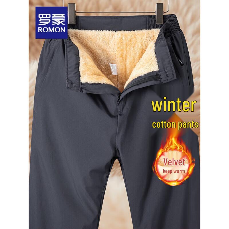 ROMON Мужские повседневные термобрюки на подкладке из овечьей шерсти