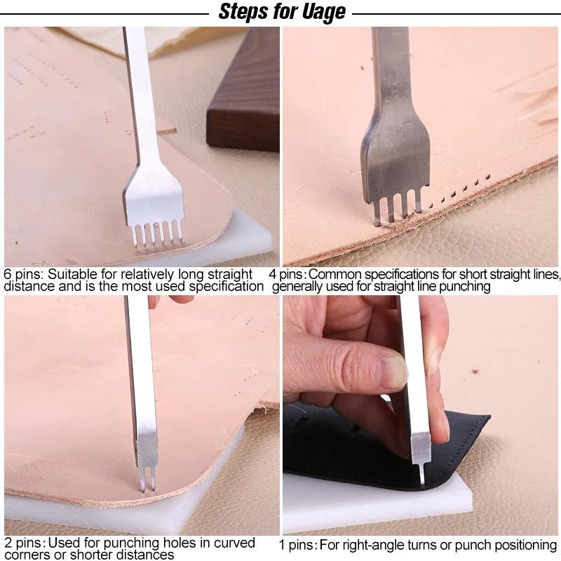 Инструмент для резьбы по коже своими руками, круглый, для резки, пробивки швов, ручное шитье, художественная резьба по коже