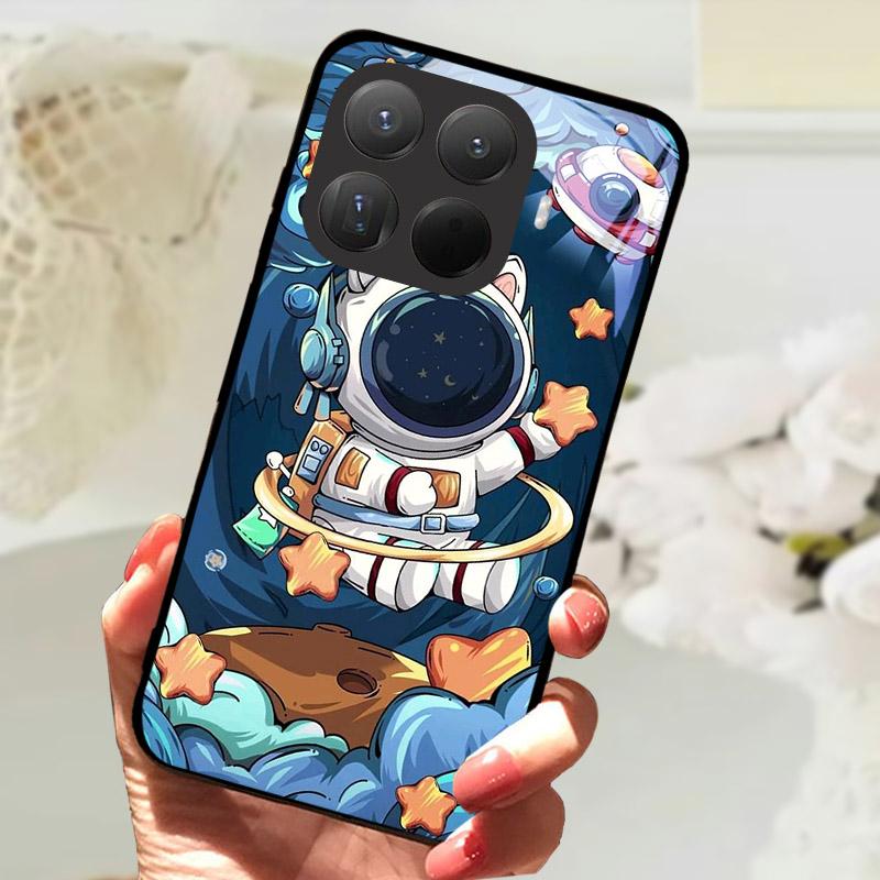 Чехол для Xiaomi 15T Pro Модный Закаленное Стекло Задняя Крышка Телефона Для Xiaomi 15TPro 15 T Xiaomi15T Защитный Чехол Fundas Coque