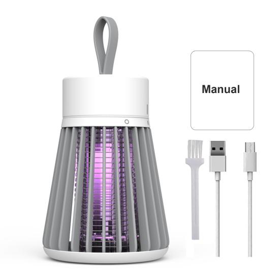 Лампа для уничтожения комаров Электрическое устройство для уничтожения насекомых 6 часов работы от батареи USB-зарядка Палатка для кемпинга Ловушка для уничтожения мух