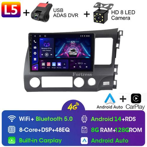 Android Car Radio Multimedia для Honda Civic RHD 2005 - 2012 Мультимедийный проигрыватель 2 Din Правый руль Навигация GPS Carplay DVD
