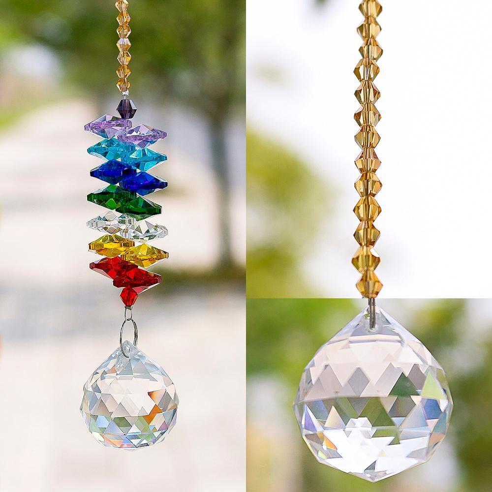Decor Refurbishing Rainbow Sun Catcher Chandelier Crystal Lamp Lighting Accessories Prism