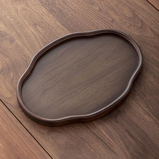 Бамбуковый сервировочный поднос Фруктовое блюдо Поднос для хранения чайных чашек Многофункциональное блюдо для закусок для фруктов, десертов, сыра