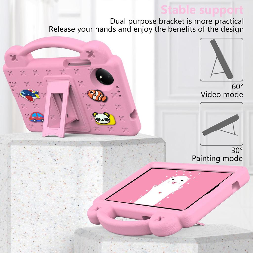 Мультяшный противоударный чехол-подставка Bebe Bear для 4G-планшета Xiaomi Redmi Pad SE 8.7"