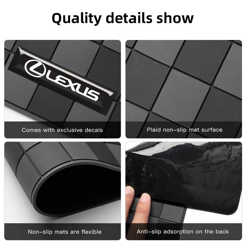 Lexus Car Dashboard Anti Slip Pad Phone Ornaments Storage Mat For Lexus RX330 IS250 Ct200h ES300h RX350 IS300h NX300h RX400h UX