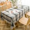 Table Cloth Plaid Waterproof Oil -Proof No -Wash Rectangular Tablecloths Wedding Elegant Table Clothes For Dining Table