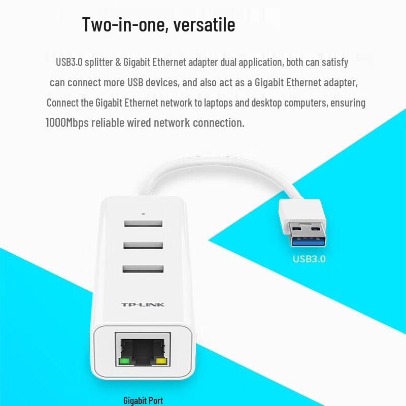 Tp-Link USB 3.0 Gigabit Ethernet Адаптер-Хаб TL-UG313 (Китайская версия)