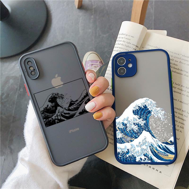Магический серфинг для iPhone X XS MAX XR Большая волна в Канагаве Чехол Защитный чехол Для iPhone 15 13 12 11 14 pro MAX 7 8 Plus SE2