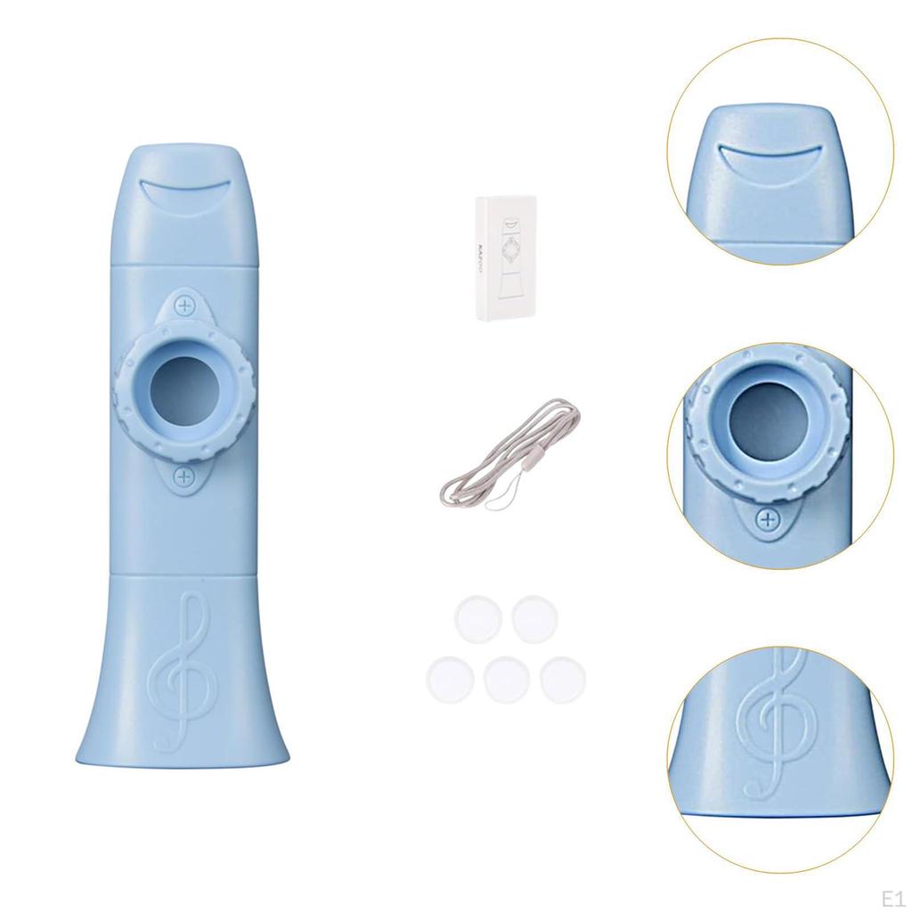 Kazoo Easy To Learn Adjustable Tone Mouth Flute for Music Lovers Kids Violin Piano