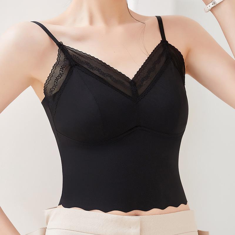 Мода лето новые продукты, крутой жилет для ношения внутри и снаружи, майка с фиксированной интегрированной чашкой бесшовное нижнее белье женское оптом