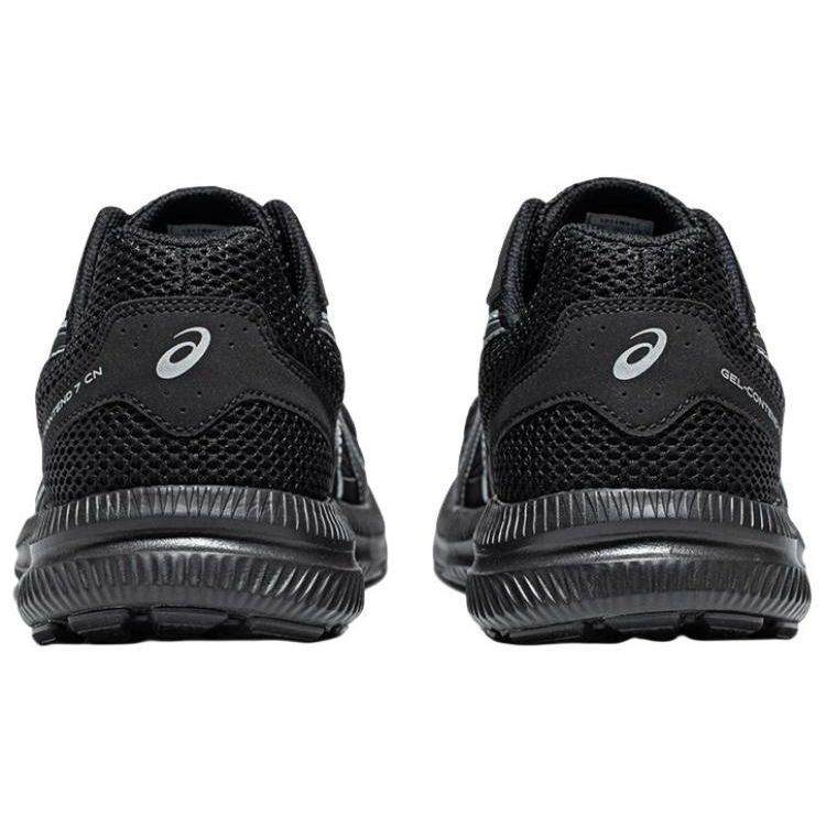 Asics Gel-Contend 7 Comfortable Fashion Fabric Synthetic Leather Shock Absorbing Durable Low-Top Casual Running Shoes Men Sneaker Black 1011B917-001