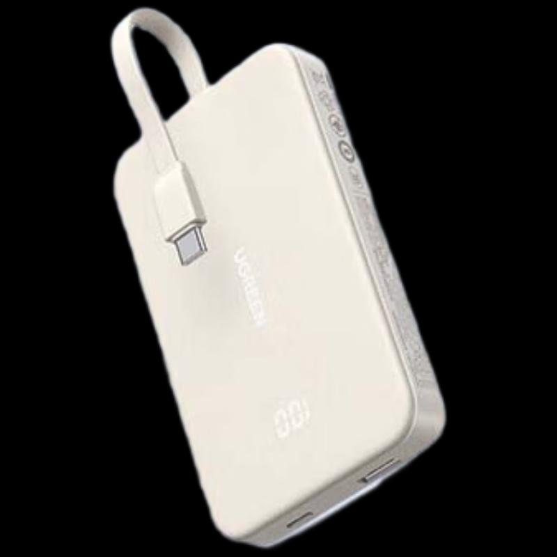 UGREEN 30W 10000mAh Power Bank with Built-in Cable