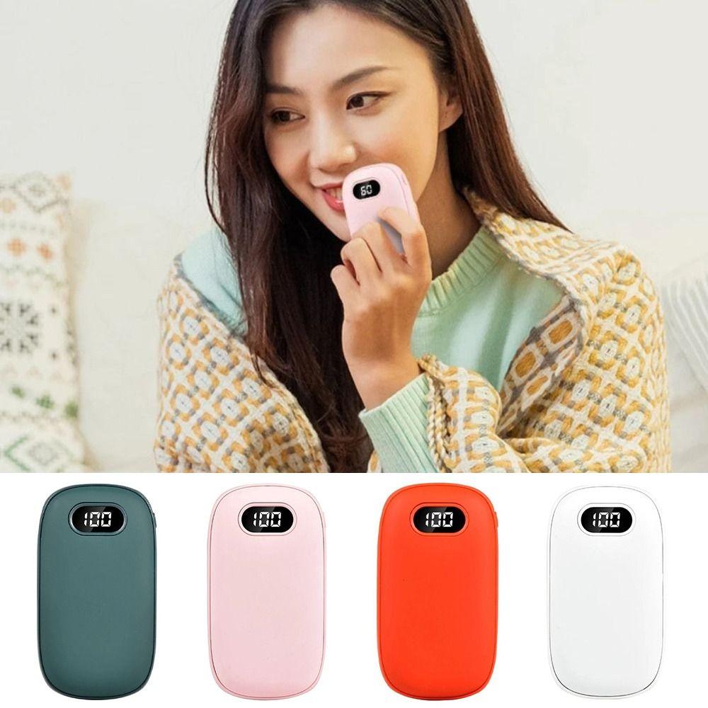 Digital Display Pocket Warmer Rechargeable Pocket Heater Multi-Function Hand Warmers Winter