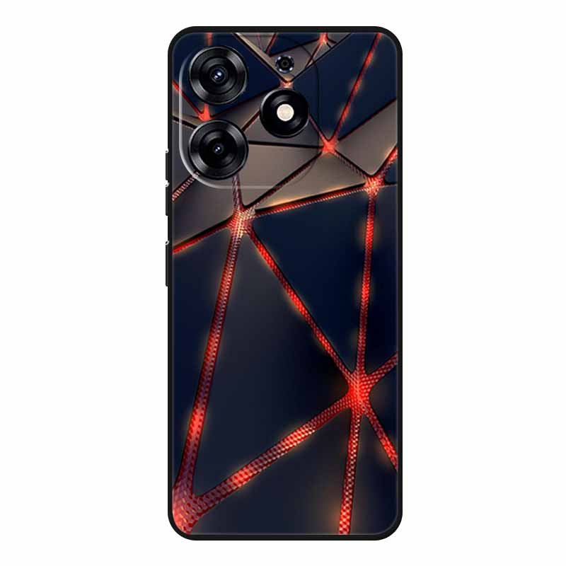 Милые Животные Мягкий Силиконовый TPU Чехол для Телефона Tecno Spark 20 Pro - Легкий и Ударопоглощающий Защитный Задний Чехол