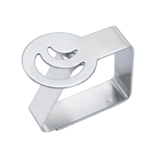 Зажим для скатерти, полый цветок, лист, бабочка, форма луны, сверхмощный ветрозащитный держатель из нержавеющей стали для обеденного стола, зажим, кухонные гаджеты