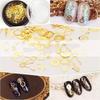 Punk DIY Tips Time Gear 3D Flakes Nail Sequins Manicure Decor Hollow Metallic