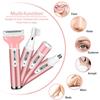 Women's Electric Shaver 4 In 1 Wireless Women's Shaver for Face Nose Eyebrow and Body Electric