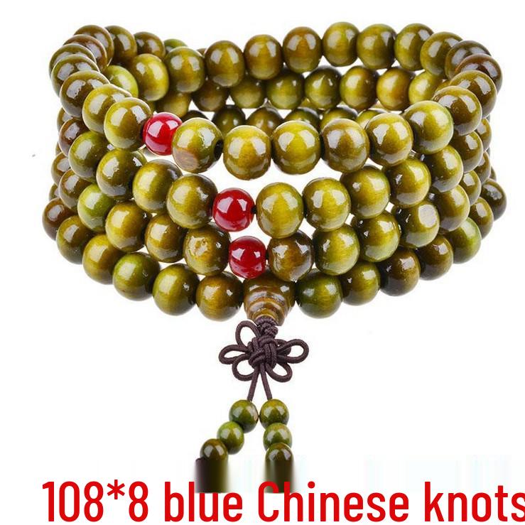Браслет из 108 бусин сандалового дерева - Модный дизайн в три ряда для женщин