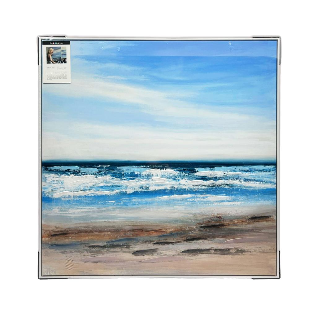 Joanne Last All About The Sea Framed Canvas Print
