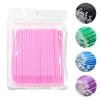 100 PCS Durable Disposable Micro Brush Eyelash Extension Eyelash Glue Applicator Cleaning Q-tip Makeup Tools