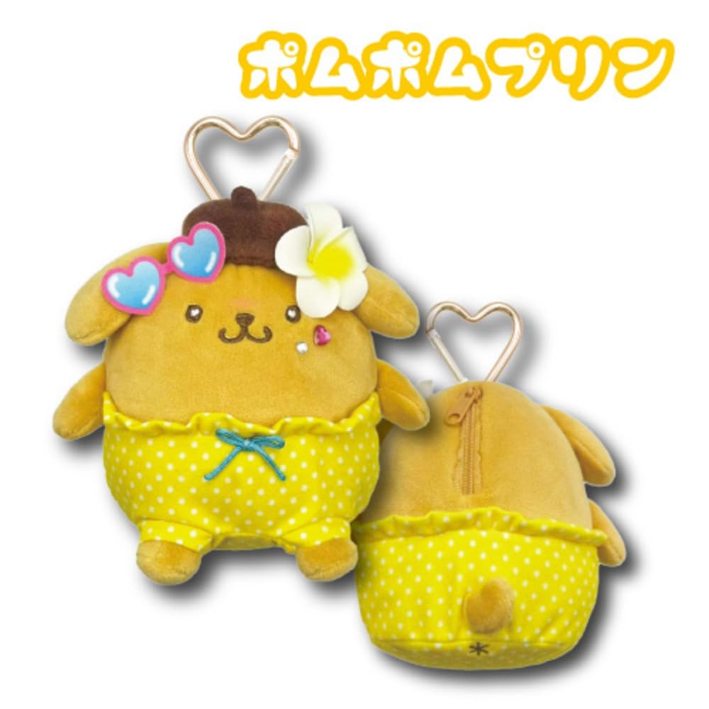 Сумка-пенал Hatayama Shoji Sanrio Маскот Гал 4 Помпомпурин Мини-пенал на завязке Маленькая вещь Плюшевая сумка с милым персонажем 13 см в 63203959 Цепочка, Чехол,