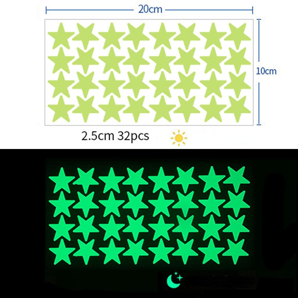 Luminous Dots Wall Stickers Fluorescent Home Children's Room Wall DIY Self-adhesive Decorative Glow In The Dark Stickers