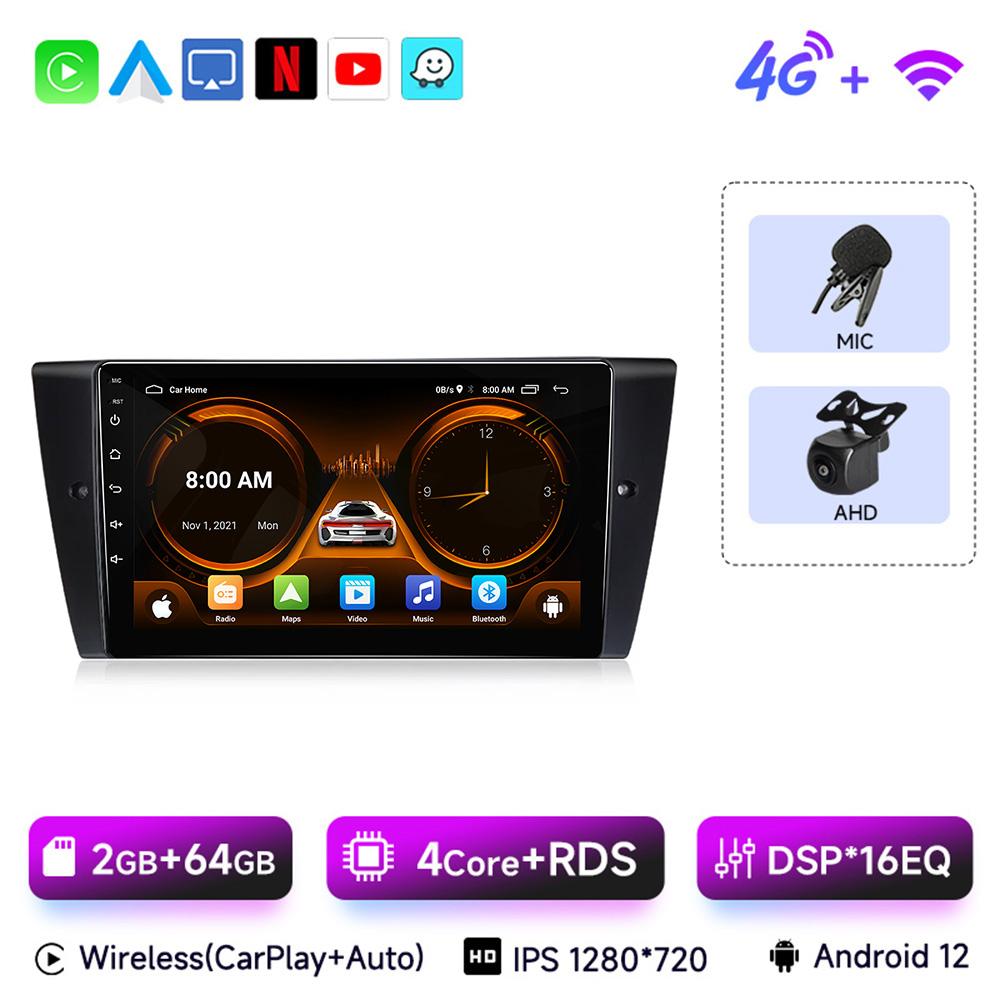 JIUYIN 9" Android 13Car Radio For BMW 3-Series E90 E91 E92 E93 wireless CarPlay Android 13 Auto car intelligent systems No 2 din
