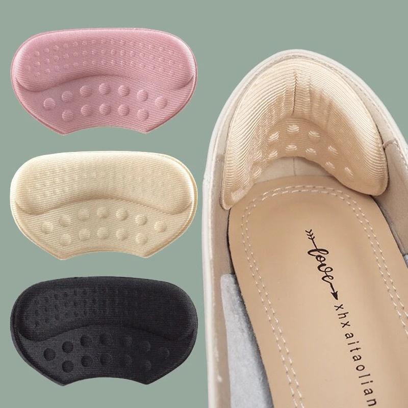 3 пары = 6 шт. Наклейки на пятки для женщин, регулируемый размер, износостойкие накладки на ноги, клейкие накладки на заднюю часть пятки, стельки, подушечки