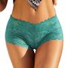 Women Panties Hollow Out Lace Mid Waist Soft Breathable Anti-septic Soilid Color Elastic See-through Lady Underpants Briefs Underwear