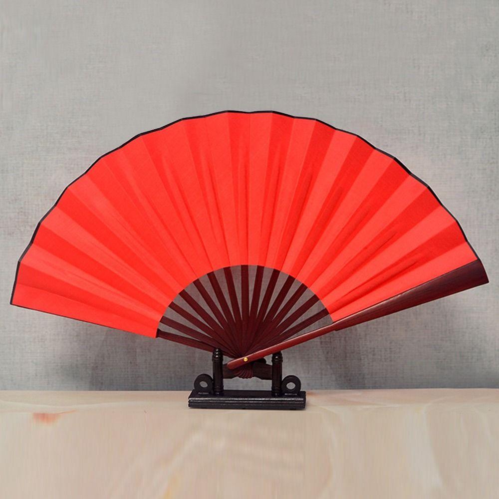 48 см Китайский Тай Чи Декор для свадебной вечеринки Складной сценический веер Веер для йоги Веер для кунг-фу Пластиковый веер из кости
