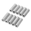 10pcs Long Rod Nut Hex Hexagonal Sleeve Nut Standoff Threaded Fasteners (M6 * 25)