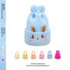 Autumn-Winter Newborn Cashmere Little Rabbit Hat - Thick, Warm, Double-Layer Knit for 0-6 Months
