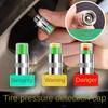 4pcs Car Tire Pressure Indicator Tire Pressure Gauge Indicator Alert Monitoring Valve Cap Sensor External Valve Detection