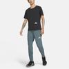 Nike Свободная спортивная футболка с сетчатой ​​вставкой с коротким рукавом, мужские топы, черные CZ9051-010
