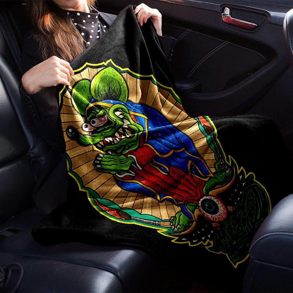 1 шт. Rat finks 2 Плед Мягкий Теплый Плед для Дома, Офиса, Путешествий Все Сезоны Уютное Постельное Белье Подарок, Уютный Офисный Аксессуар