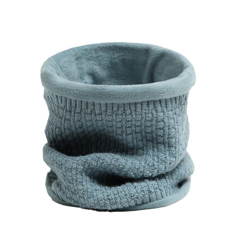 Вертикальный сетчатый плюшевый новый шарф для мужчин и женщин, теплый и мягкий шейный платок, однотонный вязаный утолщенный шарф