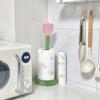 Tulip Wood Paper Towel Holder Kitchen Roll Paper Towel Holder Bathroom Tissue Vertical Stand   Paper Towel Storage Holder