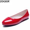 Модные женские лоферы, балетки, весенне-осенние танцевальные туфли, женские повседневные рабочие туфли для медсестер, черные, красные, белые, розовые балетки, большой размер 45