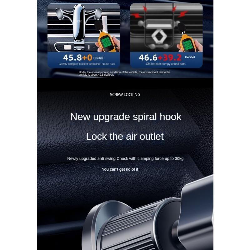 Автомобильный держатель для телефона, салонный воздухозаборник, навигационный кронштейн, автомобильный держатель для телефона, треугольный датчик силы тяжести, подставка для мобильного телефона (Тип крючка/Тип пасты)