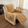 Single Person Sofa Leaf Plush Cushion Recliner Sofa Cover for Living Room Pet Kid Anti-Slip Couch Armchair Furniture Protector