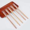 Одноразовые палочки для еды Fan Shun, индивидуальная упаковка, из обугленного бамбука