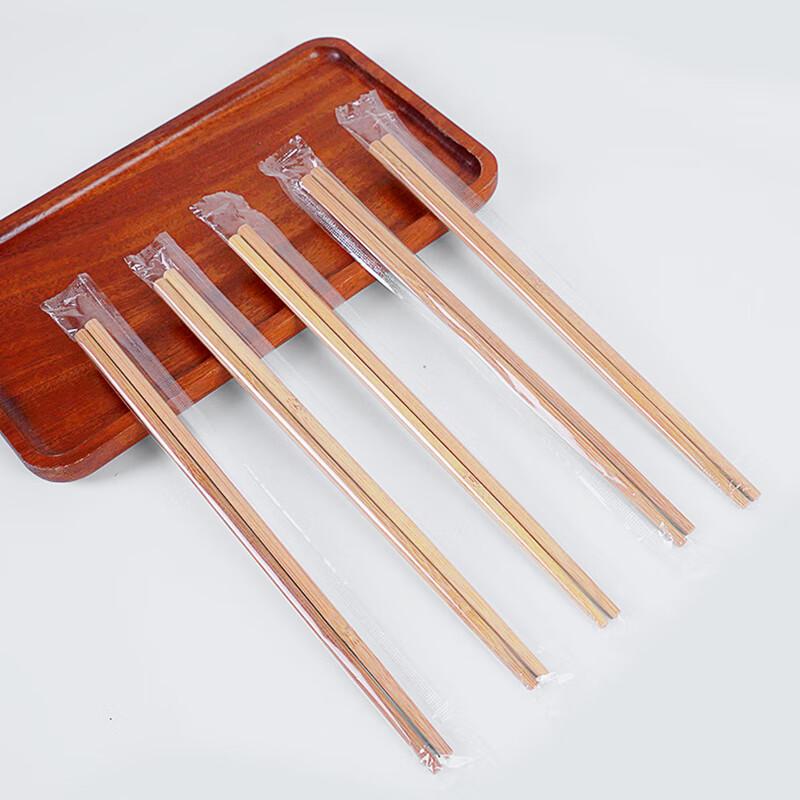 Одноразовые палочки для еды Fan Shun, индивидуальная упаковка, из обугленного бамбука