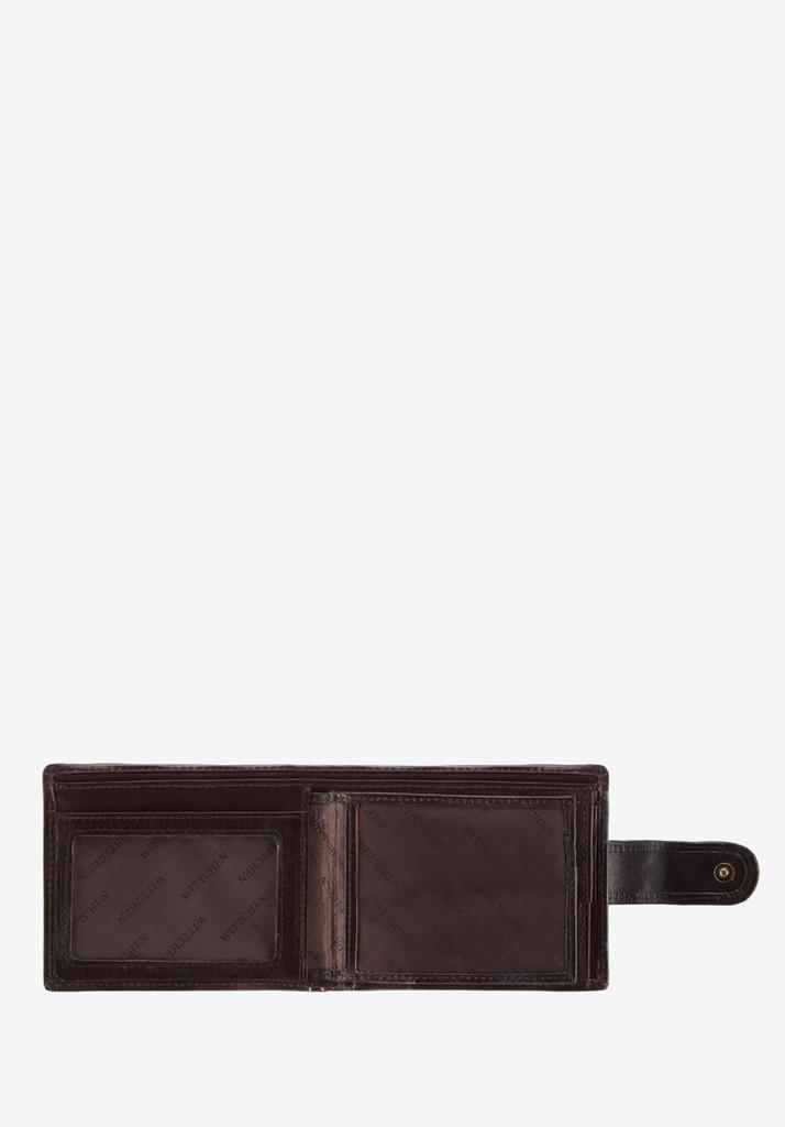 Wittchen Men's Leather Wallet With Clasp Brown Natural Leather