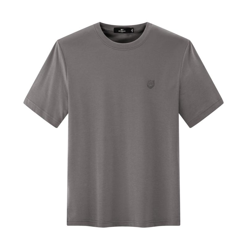 Seven Wolves Men's Wear Little Wolf Rubber Label Short Sleeve Round Neck T-shirt