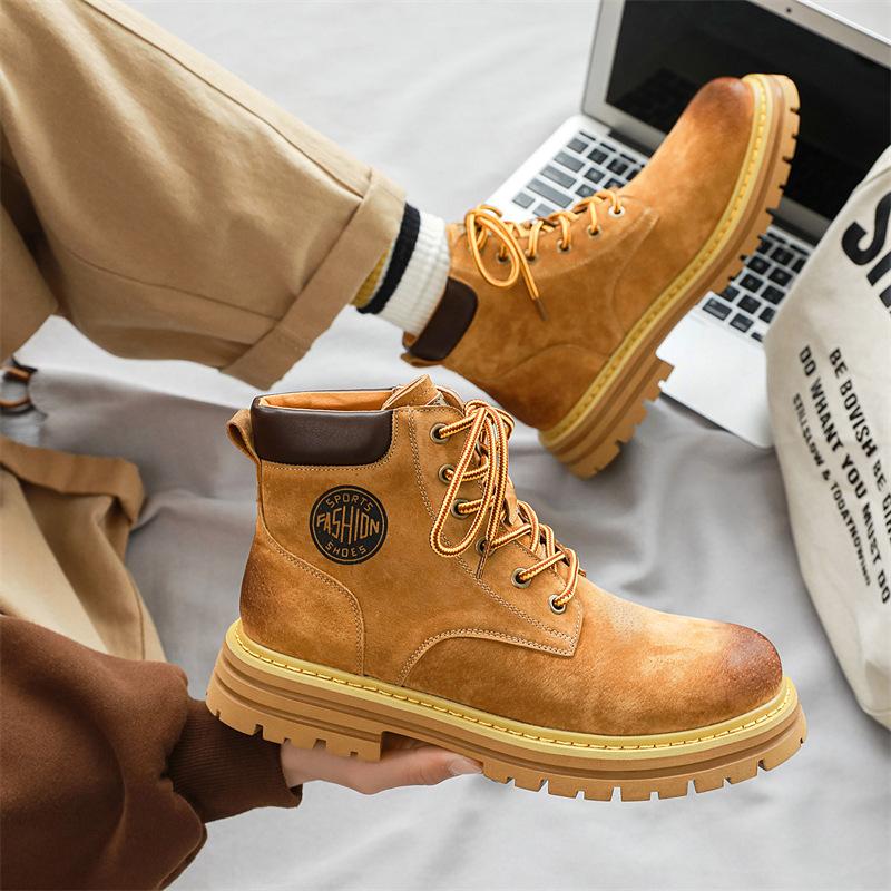 Британские короткие ботинки Chelsea, мужские перчатки, ботинки Martin, высокие универсальные ботинки Smoke, обувь Locomotive Tooling 6223-J