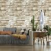 Retro 3D Simulation Khaki Brick Pattern Peel and Stick Wallpaper Self Adhesive Contact Paper Removable Waterproof Wallpaper For Furniture