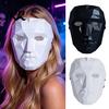 Adjustable Mask Halloween Geometric Mask, Polygonal Cool Party with Mesh Eyes, Unique Costume Black White Cosplay for Masquerade, Accessory Sharp Edge